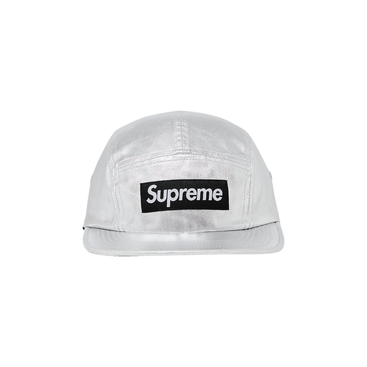 Supreme Washed Chino Twill Camp Cap 'Silver'