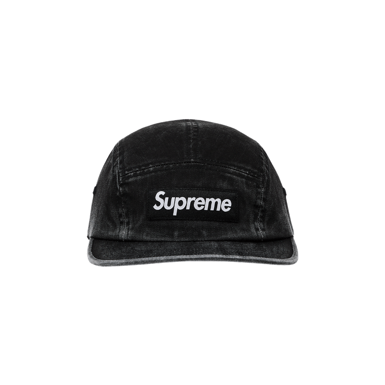 Supreme Washed Chino Twill Camp Cap 'Black'