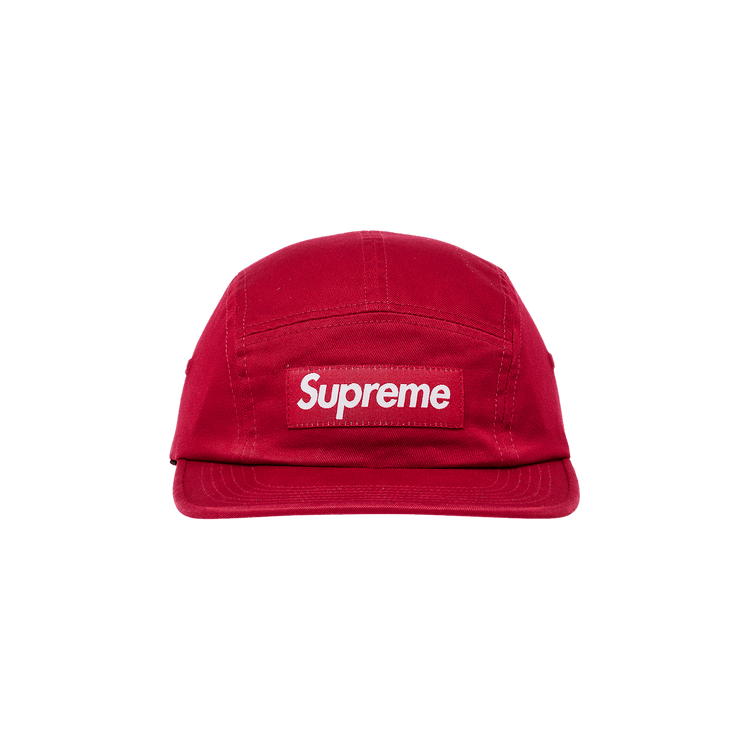 Supreme Washed Chino Twill Camp Cap 'Red'