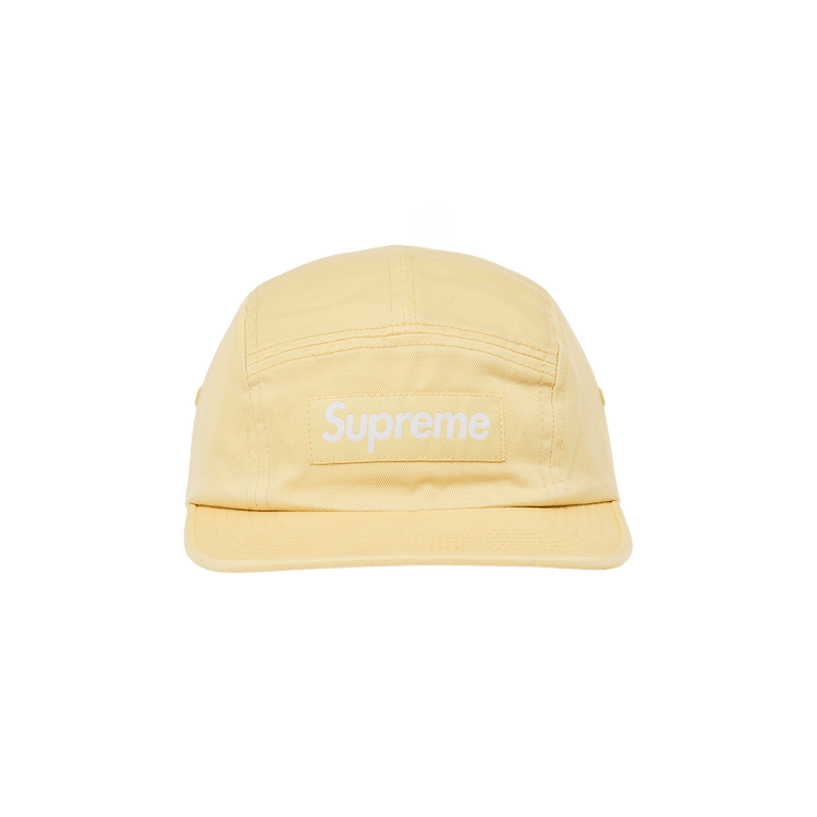 Supreme Washed Chino Twill Camp Cap 'Light Yellow'
