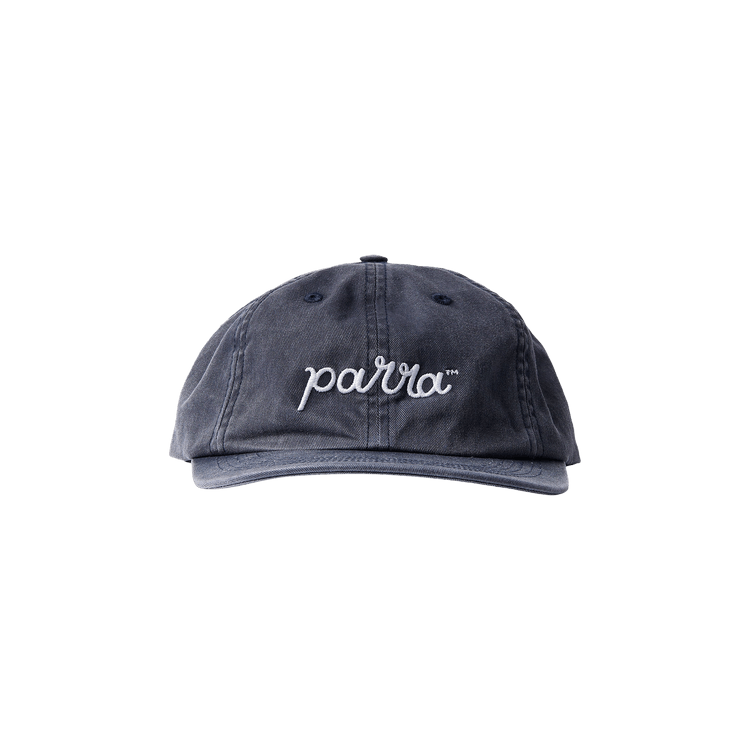 Parra Scripted 6 Panel Hat 'Washed Navy Blue'