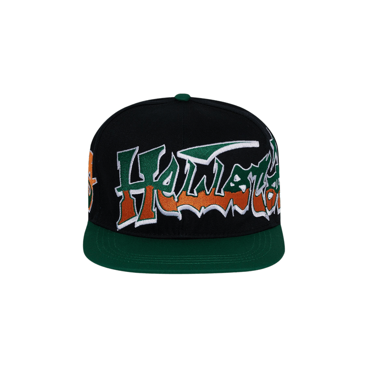 Hellstar Records Hat Snapback 'Green/Black'