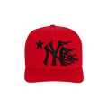 Hellstar Baseball Hat Fitted Custom Hellstar Airbrush 'Red'