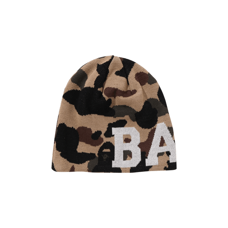BAPE 1st Camo Knit Cap 'Yellow'