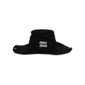 Miu Miu Drill Cowboy Hat 'Black/White'
