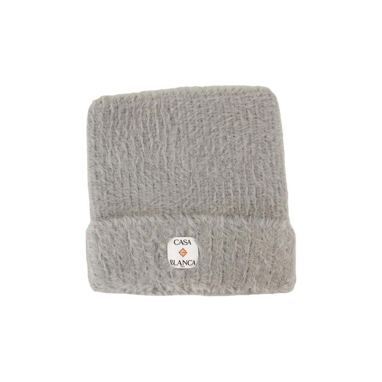 Casablanca Fluffy Nylon Square Hat 'Grey'