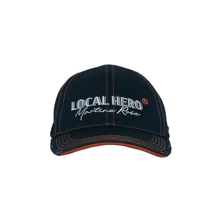 Martine Rose Roll Back Cap 'Black/Orange'