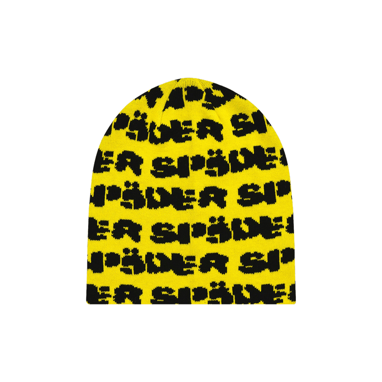 Sp5der Fuzzy Logo Skully 'Yellow'