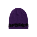 Sp5der Fuzzy Logo Mohair Beanie 'Purple'