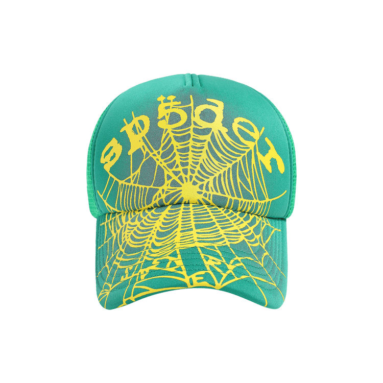 Sp5der Og Web V2 Trucker 'Slime Green'