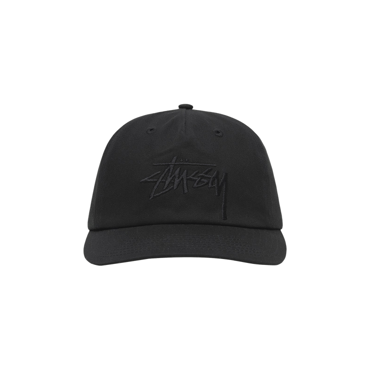 Stussy Mid-Depth Big Stock Snapback 'Black'