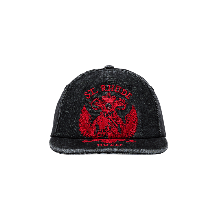Rhude Saint Seal Denim Curved Brim Hat 'Grey'