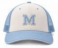 Marcelia Varsity Trucker — Sky Blue