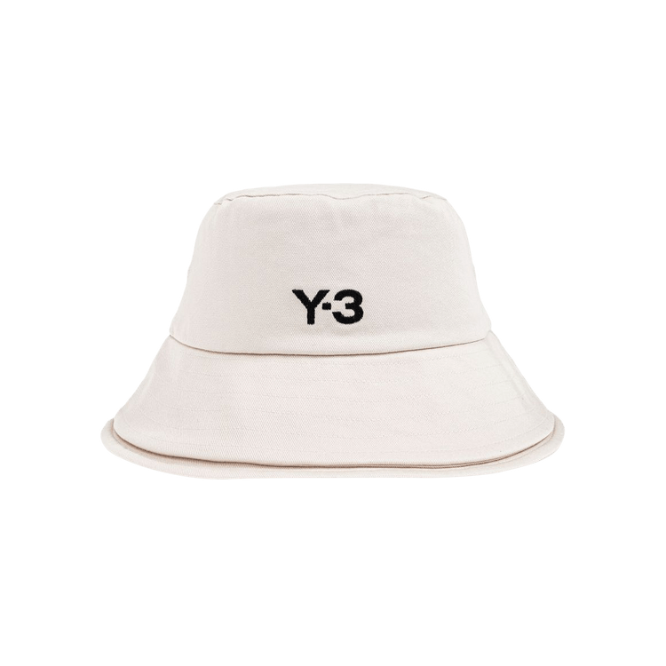 Y-3 3-Stripes Bucket Hat 'Talc'