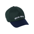 Miu Miu Drill Baseball Cap 'Fir/Royal'