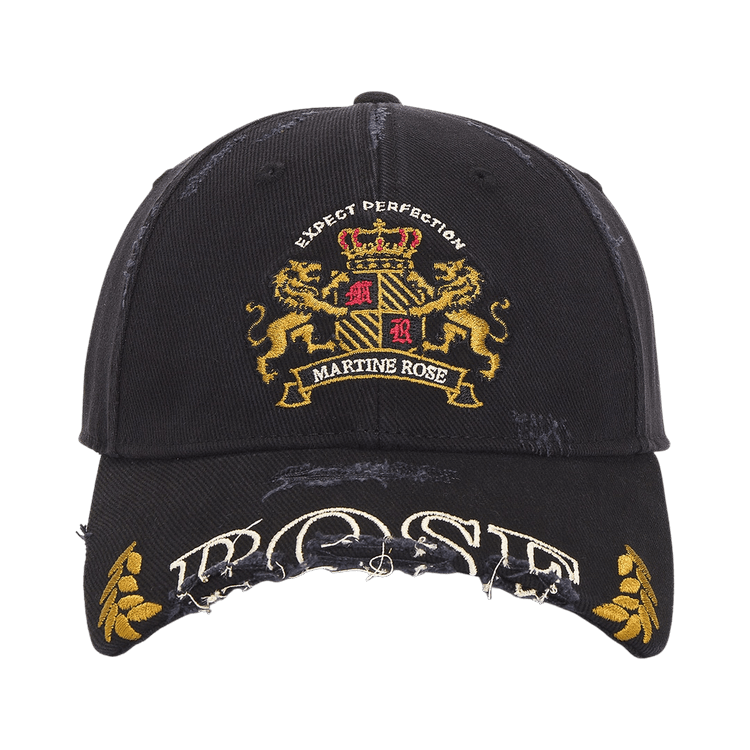Martine Rose Rose Martine Cut Peak Cap 'Black'