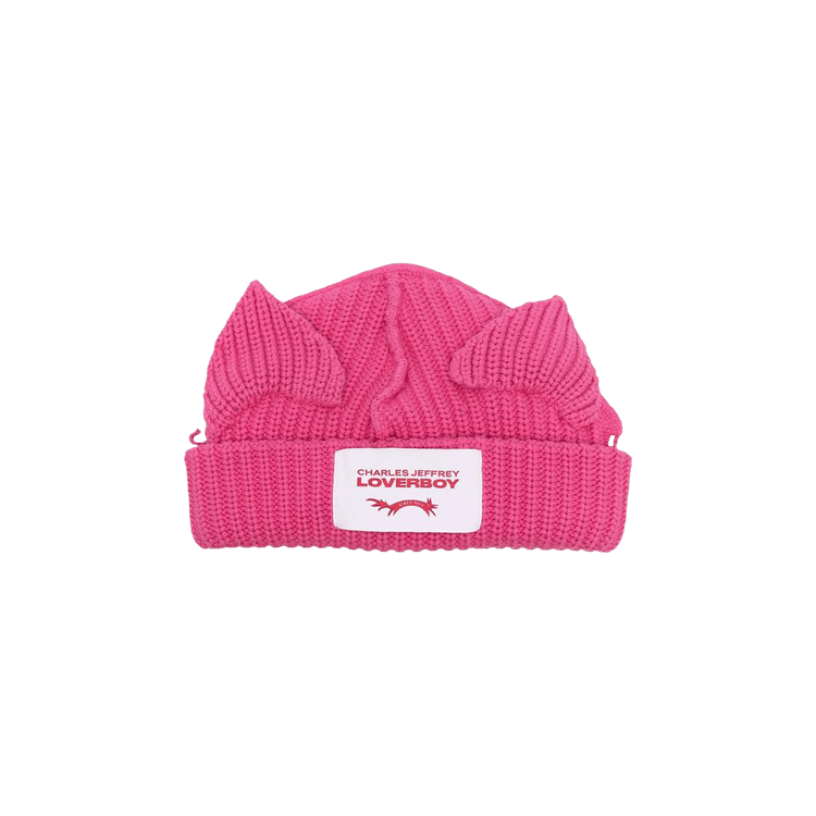 Charles Jeffrey Loverboy Chunky Ears Beanie 'Pink'