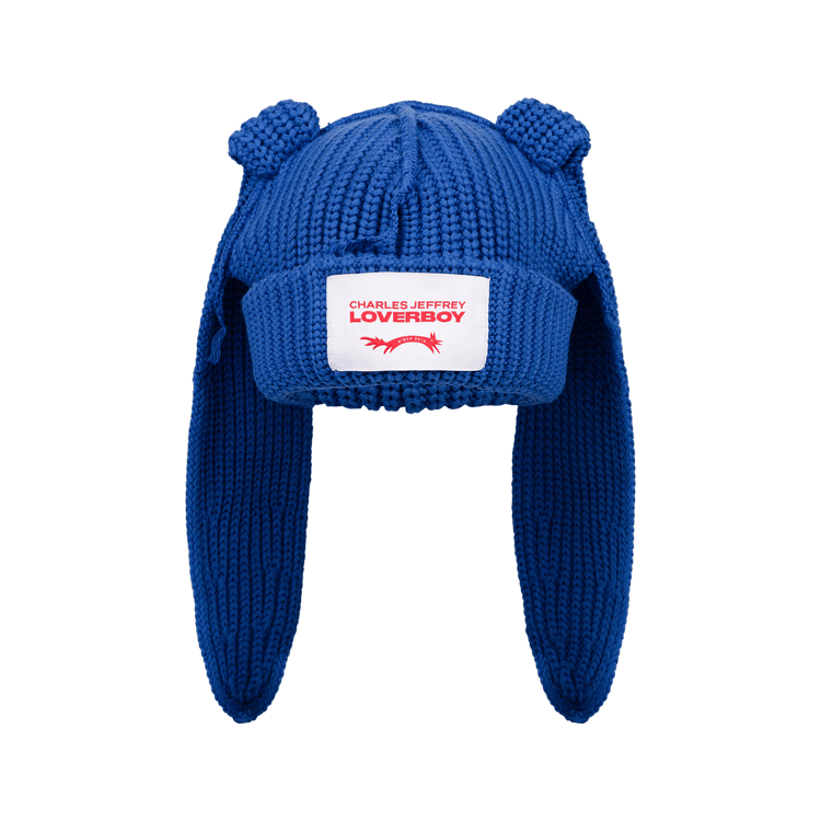 Charles Jeffrey Loverboy Chunky Rabbit Beanie 'Blue'