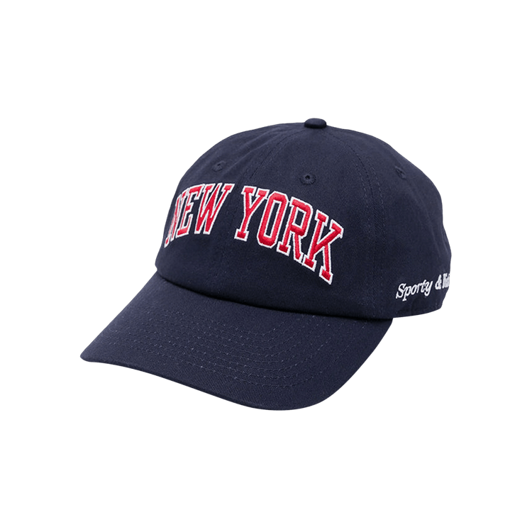 Sporty & Rich New York Ivy Hat 'Navy/Ruby'