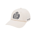 Sporty & Rich H&W Crest Hat 'Cream/Navy'