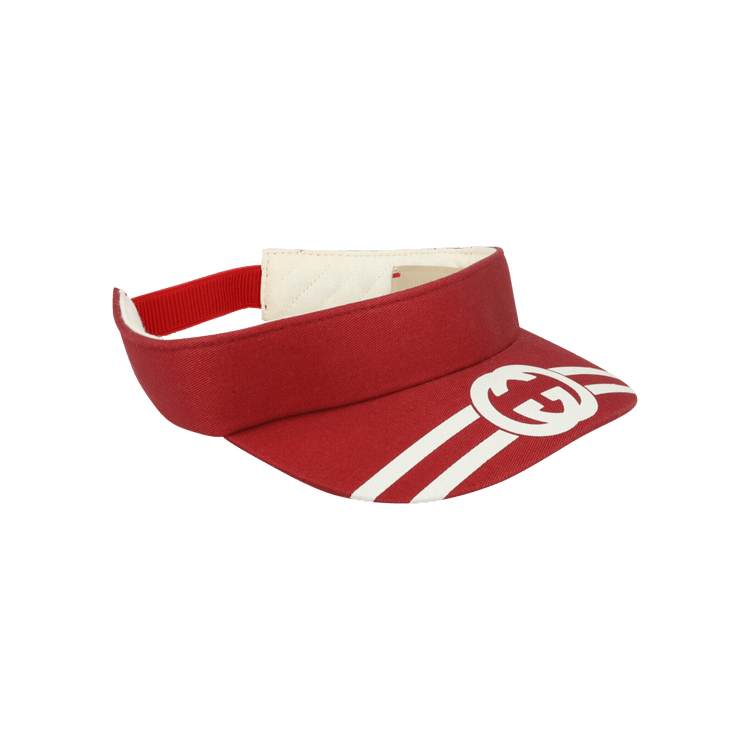 Gucci Kids Logo Printed Visor 'Red'