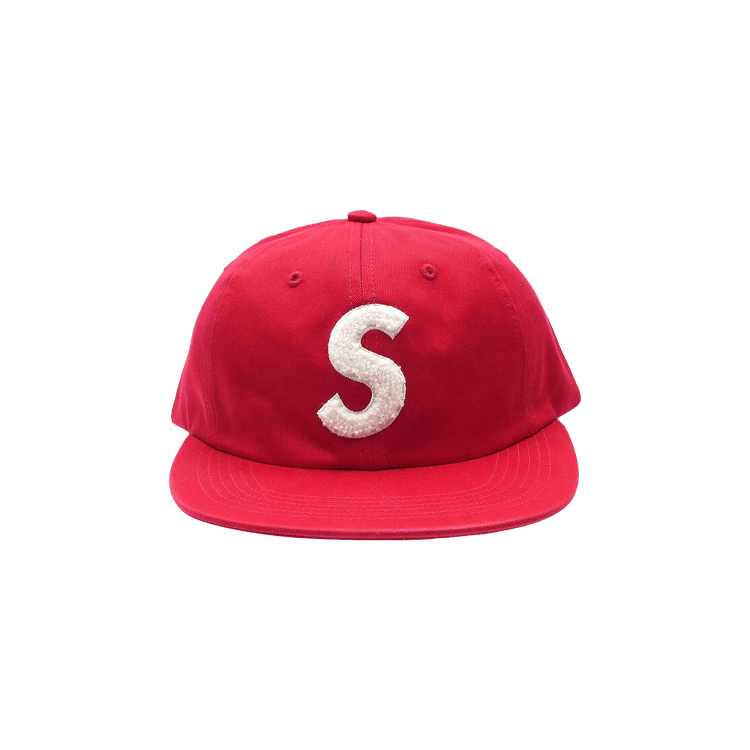 Supreme Chenille S-Logo 6 Panel 'Red'