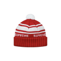 Supreme Classic Stripe Beanie 'Red'