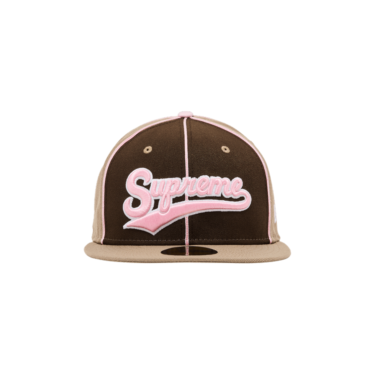Supreme Piping Script Logo New Era 'Tan'