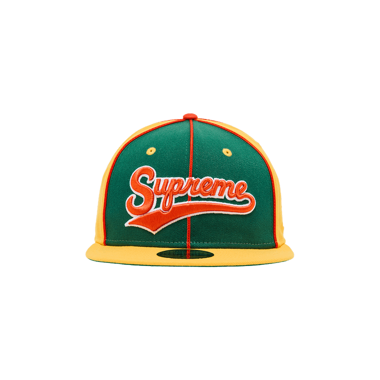 Supreme Piping Script Logo New Era 'Yellow'