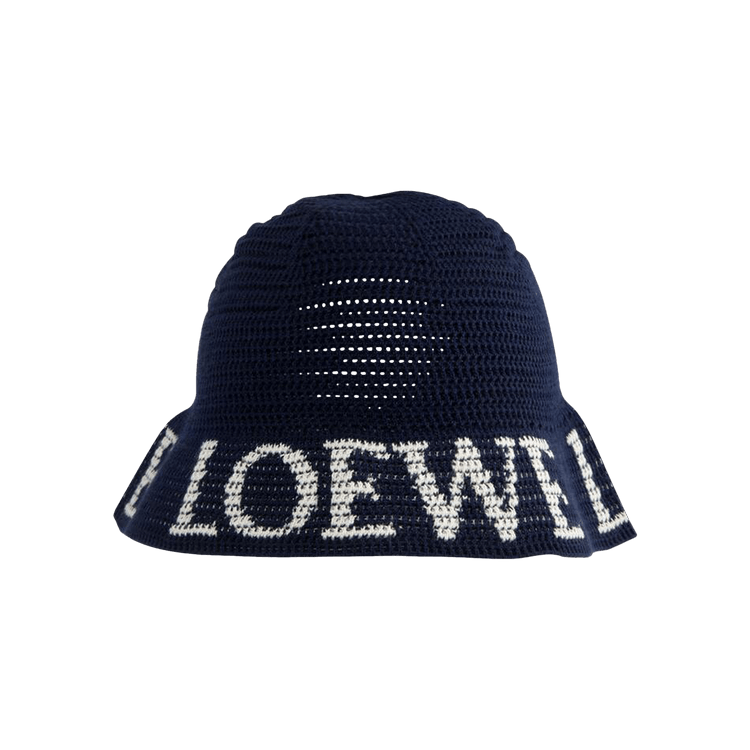 Loewe Knit Bucket Hat 'Deep Navy'