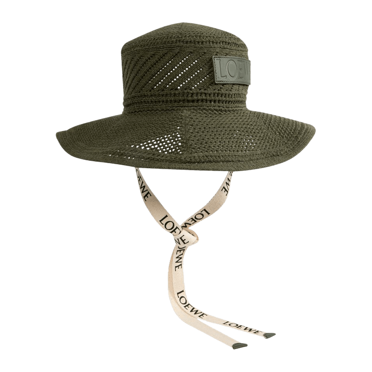 Loewe Fisherman Knit Hat 'Dark Khaki Green'