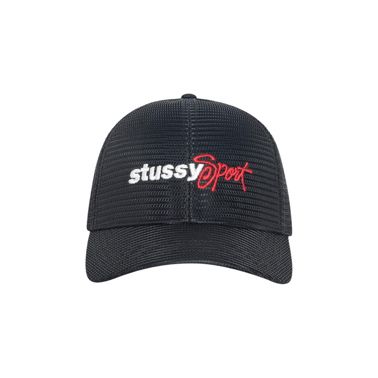 Stussy Mid-Depth Sport Mesh Snapback 'Black'