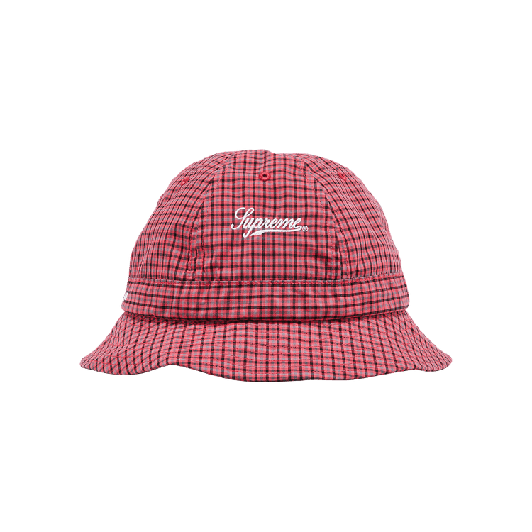 Supreme x Cordura Plaid Bell Hat 'Red'
