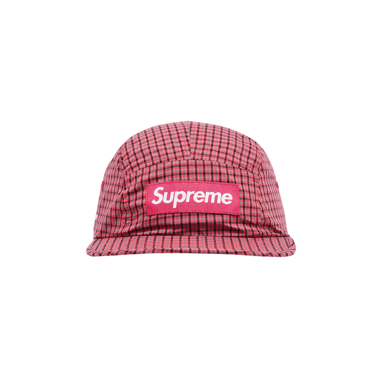 Supreme x Cordura Plaid Camp Cap 'Red'