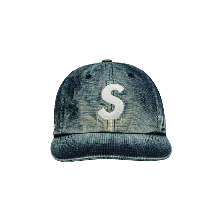 Supreme Cordura Denim S Logo 6-Panel 'Bleached Indigo'