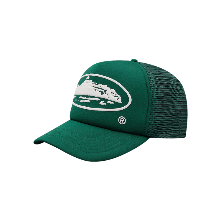 Corteiz Alcatraz Puff Print Trucker Hat 'Green'