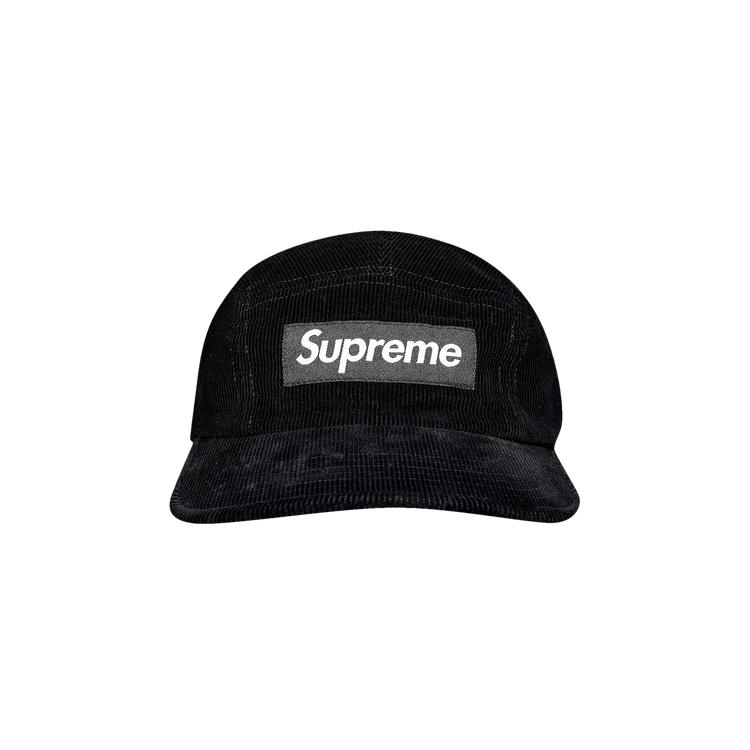 Supreme Corduroy Camp Cap 'Black'