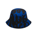 Alexander McQueen Graffiti Logo Print Bucket Hat 'Royal/Black'