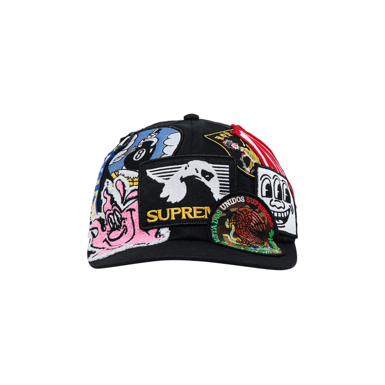 Supreme Patches 6-Panel 'Black'