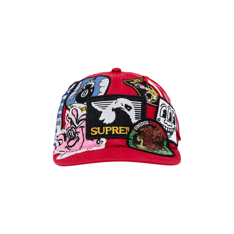 Supreme Patches 6-Panel 'Red'