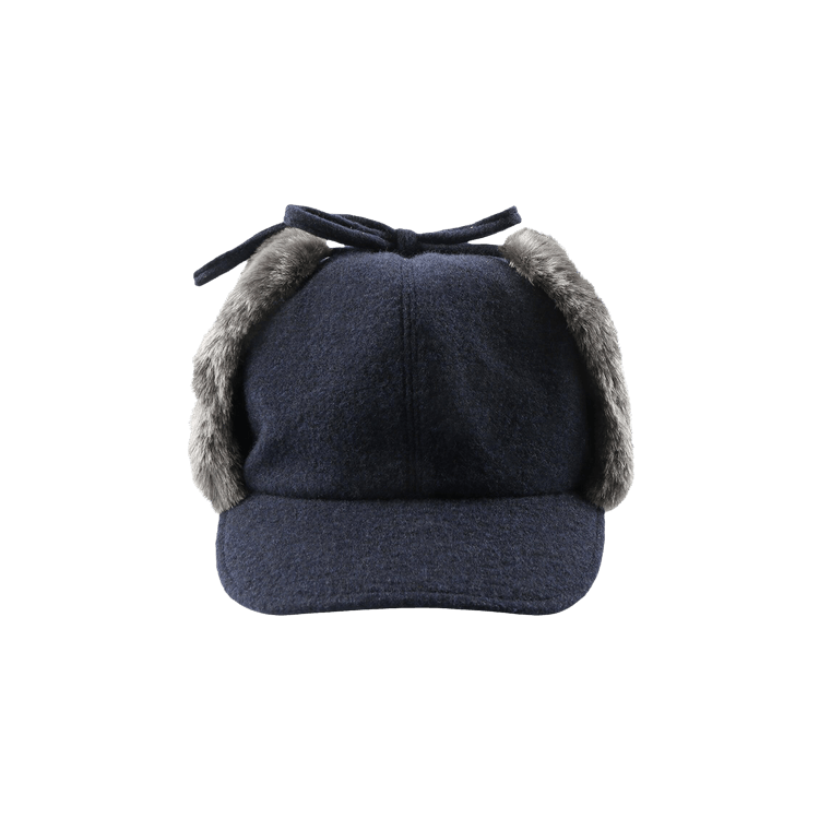 Y's Fur Earmuff Cap 'Navy'