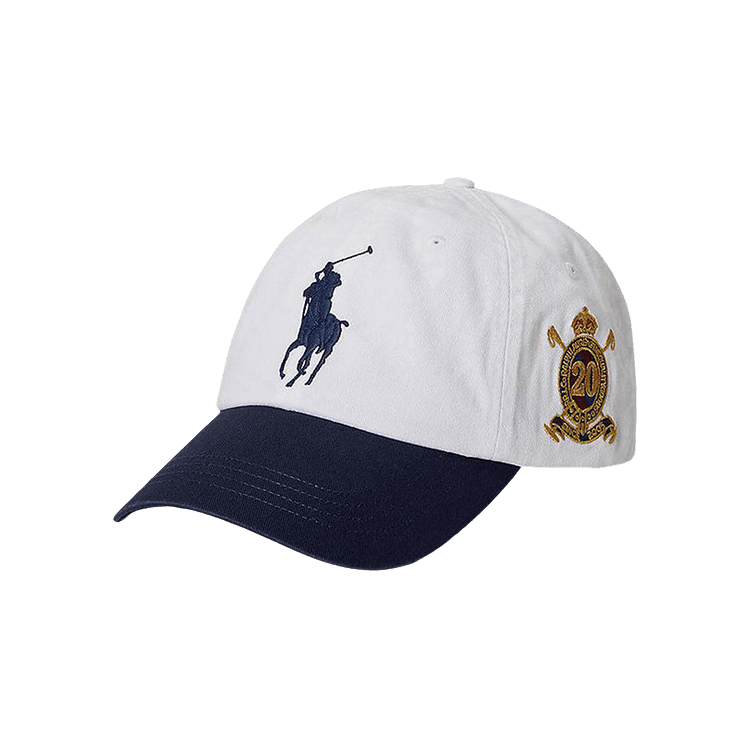 Polo Ralph Lauren Raised Polo Player Classic Twill Sport Cap 'Ceramic White/Newport Navy'