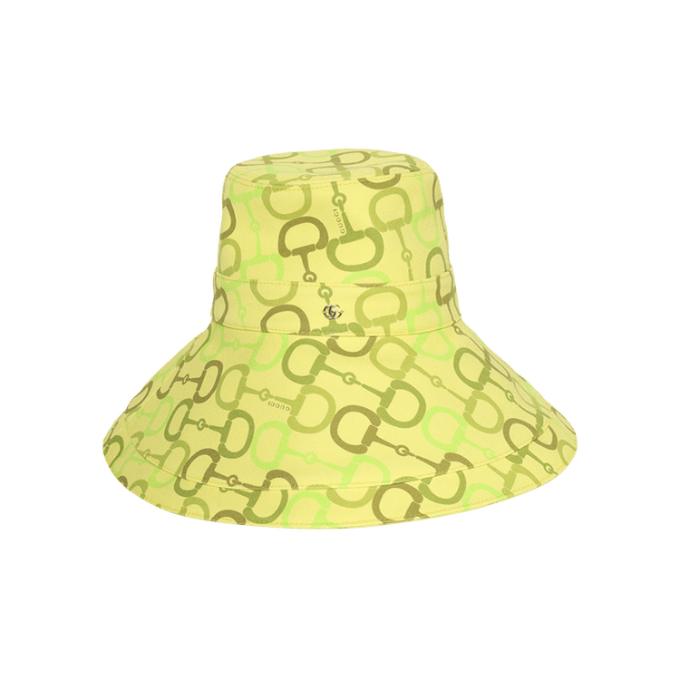 Gucci T. Sepang Horsebit Twist Bucket Hat 'Citron'