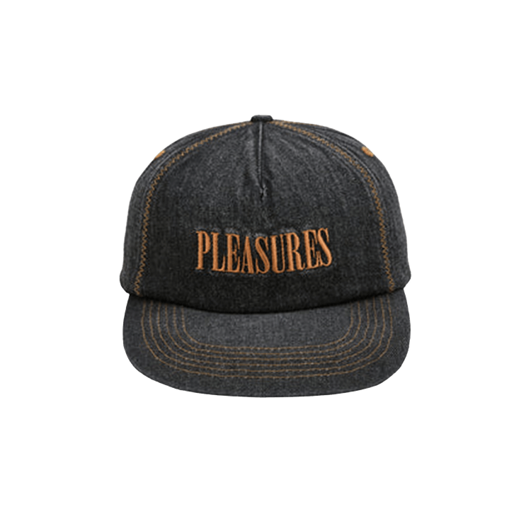 Pleasures Zig Zag Denim Cap 'Black'
