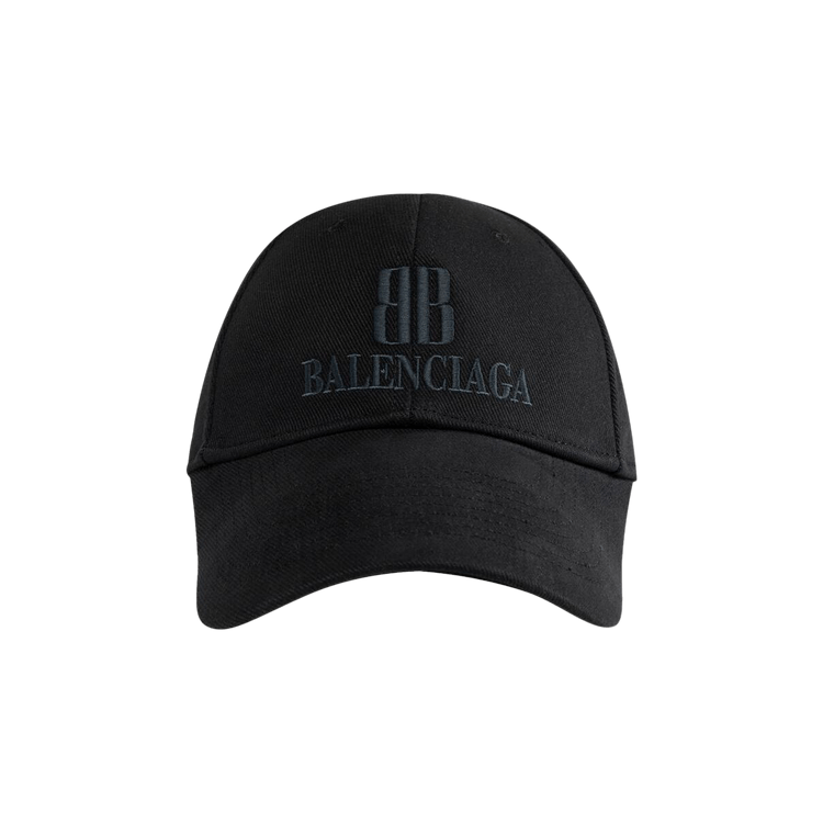 Balenciaga Logo Embroidered Cap 'Faded Black'