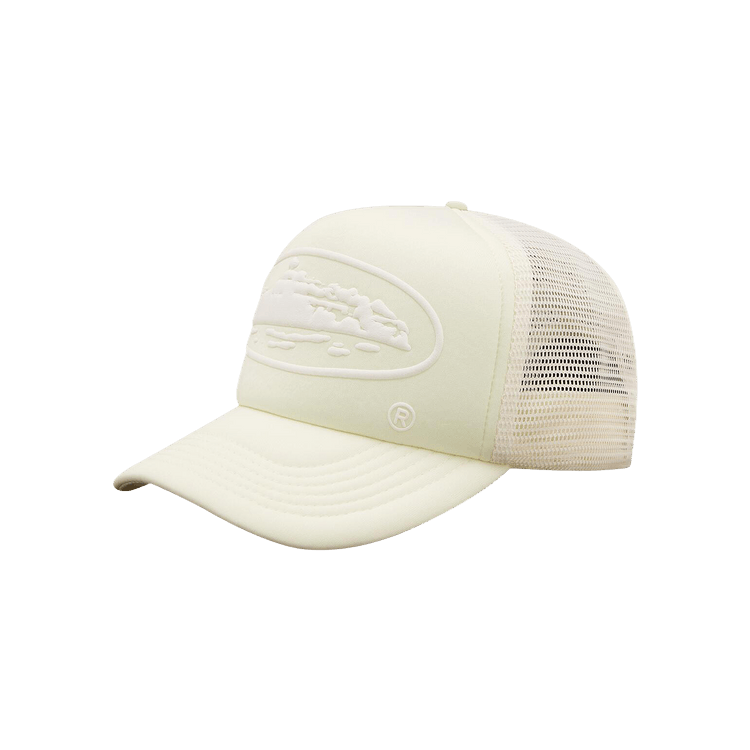 Corteiz Alcatraz Puff Print Trucker Hat 'Off White'