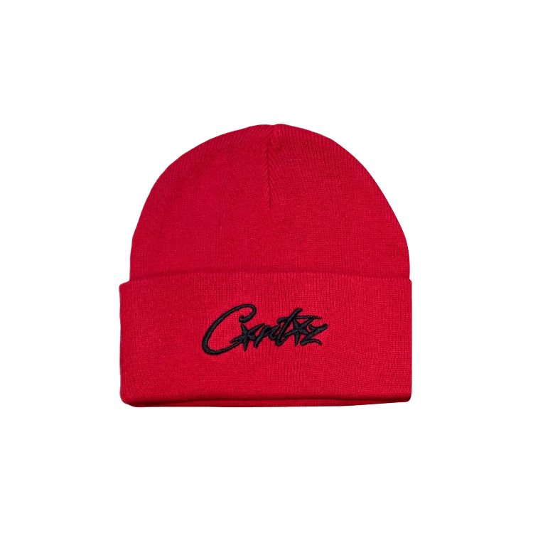 Corteiz Allstarz Folded Beanie 'Red'