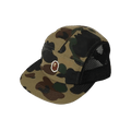 BAPE 1st Camo Ape Head One Point Mesh Jet Cap 'Green'