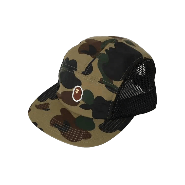 BAPE 1st Camo Ape Head One Point Mesh Jet Cap 'Green'