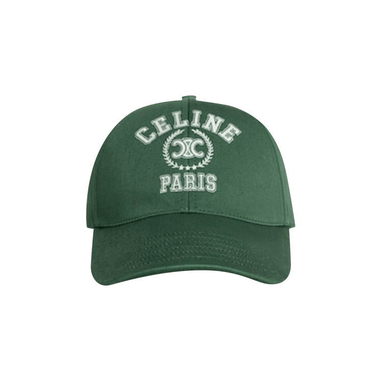 CELINE University Baseball Cap 'Green College/Off White'